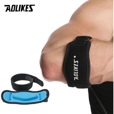 Attelle de tennis pour coude Aolikes Soulagement de la douleur Support pour golfeurs et joueurs de tennis Sangle pour tendinite du coude pour hommes