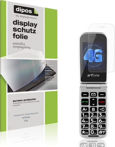 dipos – 4x Matte Beschermfolie geschikt voor artfone F30 | Krasbestendige & antireflecterende Screenprotector Ultra-Thin