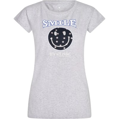 Dames-T-shirt Imperial Riding Smiley Stars