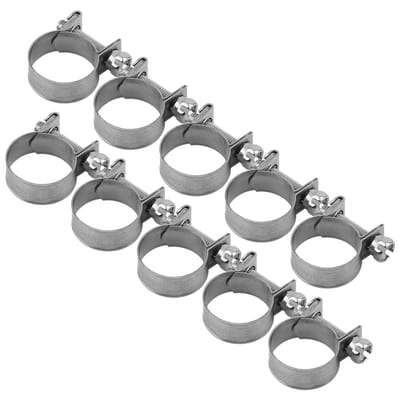 By shayne - Slangklem - Roestvrijstalen slangklemmen - Mini-formaat - 10 stuks - Klemmen voor brandstofleidingen - Geschikt voor dunwandige slang