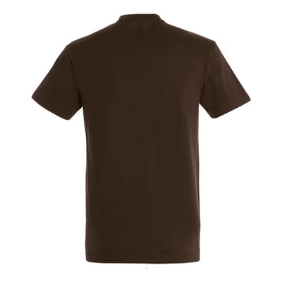 SOLS Heren Keizerlijke Zwaargewicht T-Shirt met korte mouwen (Chocolade)