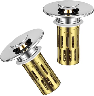 Wastafelstop met zeef, een verstoppingsbestendige stop, wastafelstop, verstoppingsbeveiliging en gemakkelijk te reinigen, geschikt voor 25-30 mm