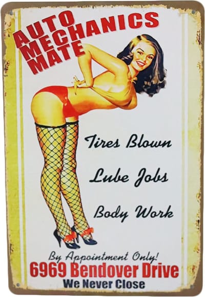 Wandbord Vintage Retro, Auto mechanic mate, Mancave, Wand Decoratie, Emaille, Reclame Bord, Tekst, Grappig, Wandborden tekst, Schuur, Mannen Cadeau, Bar, Cafe, Kamer, Tinnen bord, Metal Sign, Tin Sig