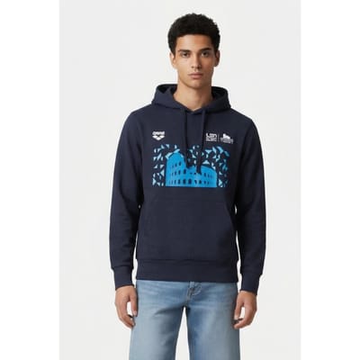 Arena Unisex Hoodie Esch Rome 22 Merch Navy Taglia: XS | Felpe con cappuccio Outlet | Unisex | Blu