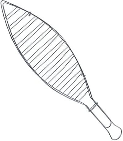 Master Grill Party - Grillrooster voor vis Verchroomd staal 41cm