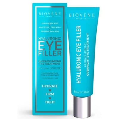 Biovene, Filler pour les Yeux, Acide Hyaluronique, Raffermissant, Nuit, Crème pour les Yeux, 30 ml