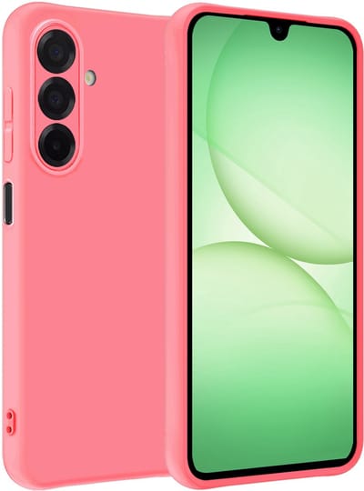 Hoesje Geschikt voor Samsung Galaxy A17 - Sterk & Shockproof - Hoes Cover - Siliconen Case - Lichtroze