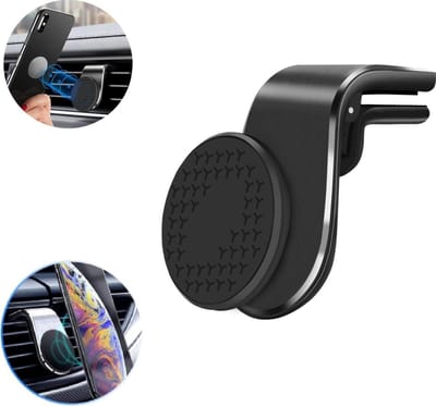 Magnetische telefoonhouder voor in de auto - Magneet - Ventilatierooster - Ventilator- Auto ventilatie - Smartphone - Mobielhouder - Autohouder - Auto telefoonhouder - Geschikt voor: Samsung / iPhone / Nokia / Huawei / Sony / LG / HTC - Universeel