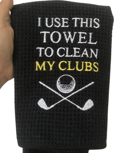 Bovista Golf Handdoek - Golfhanddoek - Golf Accessoires - Towel - Comfortabel - Grappige Tekst