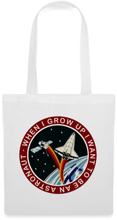 NASA When I grow Up I Want to Be An Astronaut Tas Van Stof Schoudertas