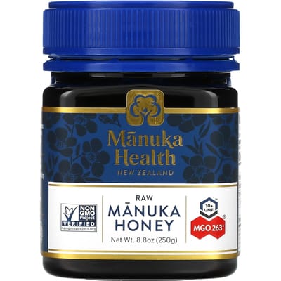 Manuka Health, rauwe Manuka-honing, UMF 10+, MGO 263+, 8,8 oz (250 gram)