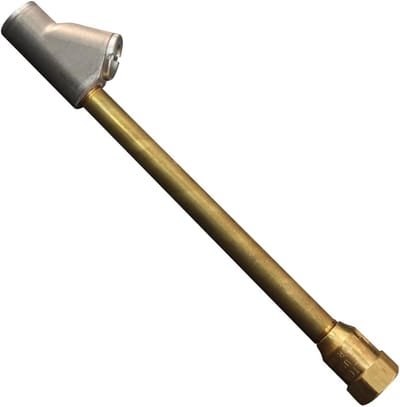 Lucht Chuck - Dubbele Kop Opblaasgereedschap - Banden Controleren - Vergrendelt aan Beide Zijden - 1/4 inch NPT - Zilver