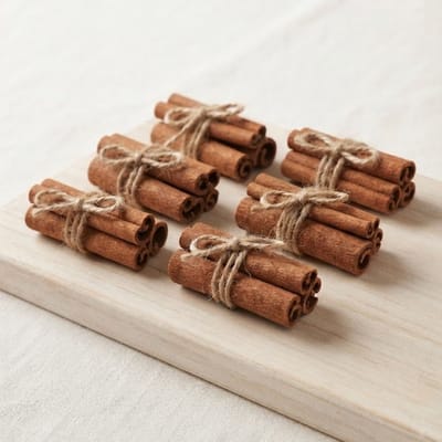 6x Bundeltje mini kaneelstokken 5cm - Krans maken - Natuurlijke decoratie - Strooidecoratie - geurende decoratie