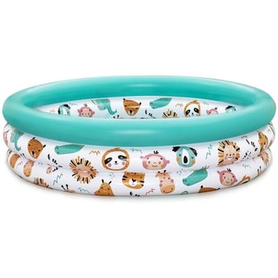 Safari Pals Opblaasbaar Kinderzwembad met 3 Ringen 1,02 m x 25 cm