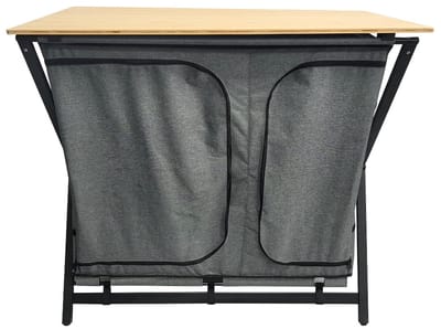 Happy Rhino - Kast Samaria Dubbel - Antraciet - Campingkast - 57 x 110 x 100 cm