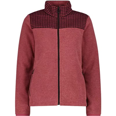Dames fleece sweatshirt met rits en print CMP