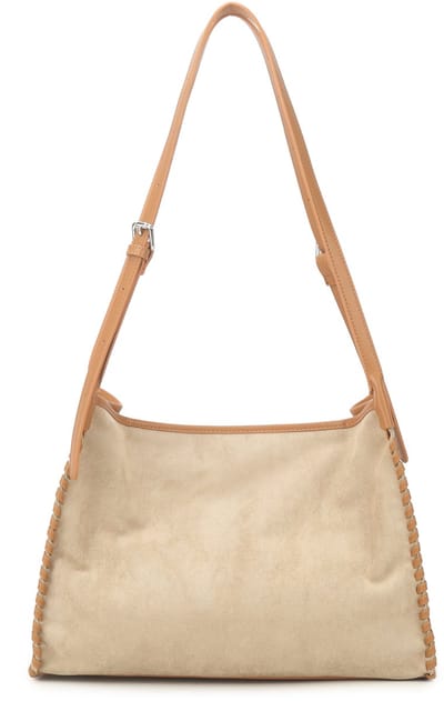 Giuliano kunstlederen suede schoudertas Mirren - Dames - Beige