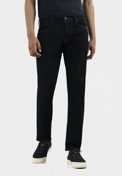 camel active Slim Fit 5-Pocket Jeans - Maat menswear-46/30 - Dunkelblau