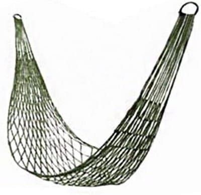 Hangstoel Schommelstoel - Dubbele hangmat - Vrije tijd ontspanning - Sterke stalen ring - 200 x 80 cm - Groen
