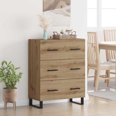 vidaXL - Dressoir - Artisan - Eiken - 69,5 - x - 34 - x - 90 - cm
