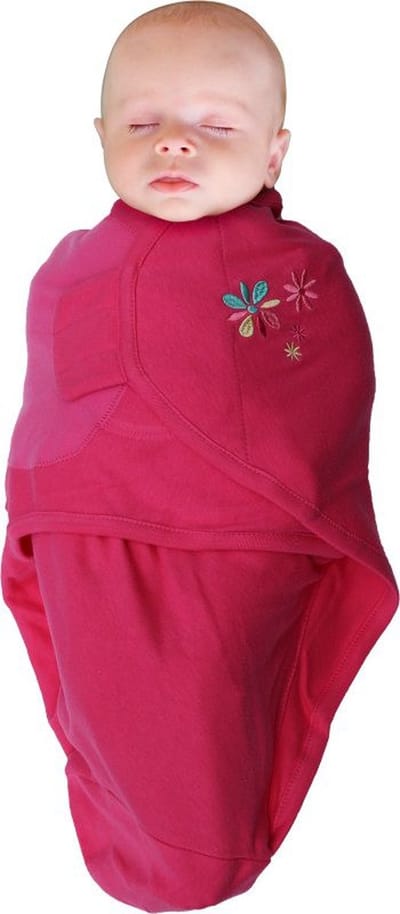 Bo Jungle - Inbakerdoek - Inbakerslaapzak - Swaddle - Vanaf 4 maanden - Wrap Pink Flower Large - Roze