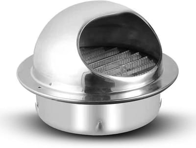Ventilatierooster - Lucht Uitlaat - Muur Afdekking - Roestvrij Staal - Diverse Maten - Zilver