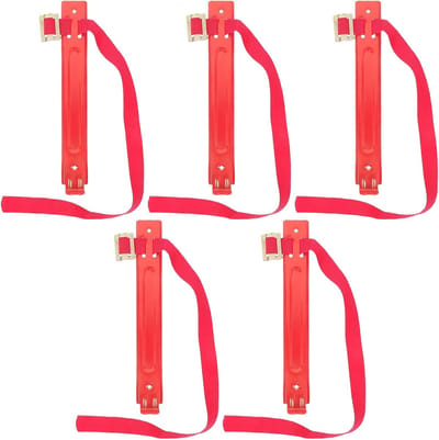 Brandblusser Beugel - Brandblusser Houder - Veilige Montage - Dubbel Vergrendelingsmechanisme - 27x4x1cm - Rood