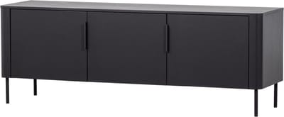 WOOOD Gunnar Tv Meubel - Grenenhout - Matzwart - 56x154x44