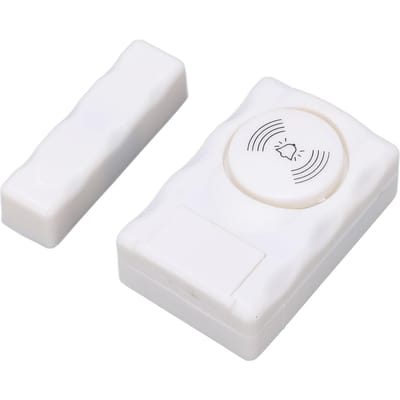 Capteur Magnétique Sans Fil de Porte Fenêtre Son 105dB Système d'Alarme Antivol pour Maison Hôtel Magasins white