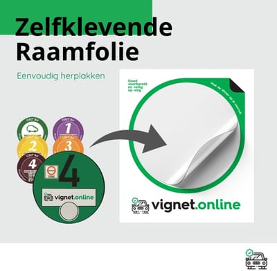 Vignet Online - Milieustickers - Transparante zelfklevende raamfolie