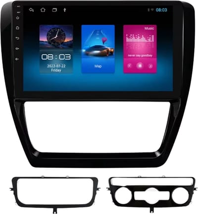 Autoradio met bluetooth - Carplay - Voor Volkswagen VW Jetta 6 (2011-2018) - Geschikt voor Apple en Android - Stereo - Navigatie - Navigatiesysteem auto - 1GB 16GB