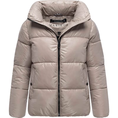 Marikoo dames winterjas Hazalee in puffer-stijl met glanzende look