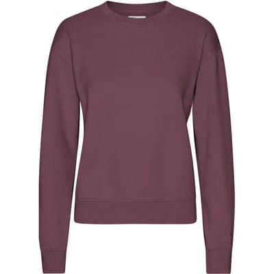 Dames sweatshirt met ronde hals Colorful Standard Classic Organic Dusty Plum