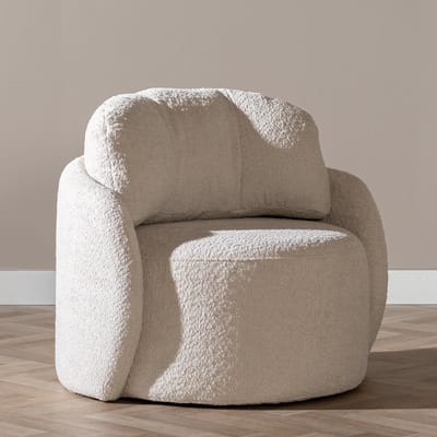 Bronx71® Scandinavische Fauteuil Nino off white