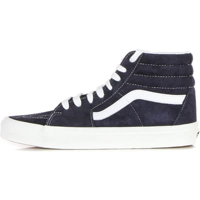Sk8-hi Hoge herenschoen (varkenssuede) Middenblauw/wit
