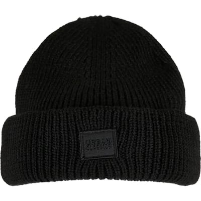 Urban Classics - Knitted Wool Beanie Muts - Zwart