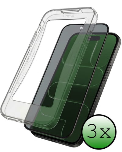 Screenprotector - 3 Stuks Geschikt voor Apple iPhone Air - Met Installatie Kit - Privacy Filter - Beschermglas - Flexibel Glas - Tempered Glass - Screen Protector