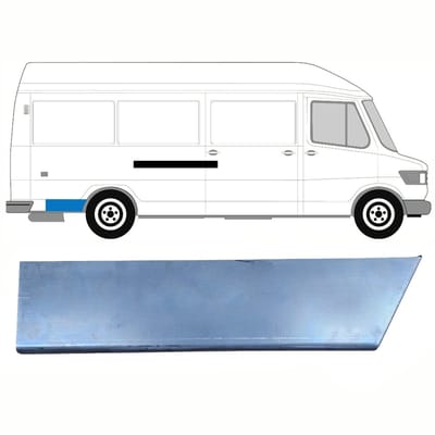 Reparatiepaneel achterspatbord voor Mercedes T1 207-410 1977-1995 / Rechts