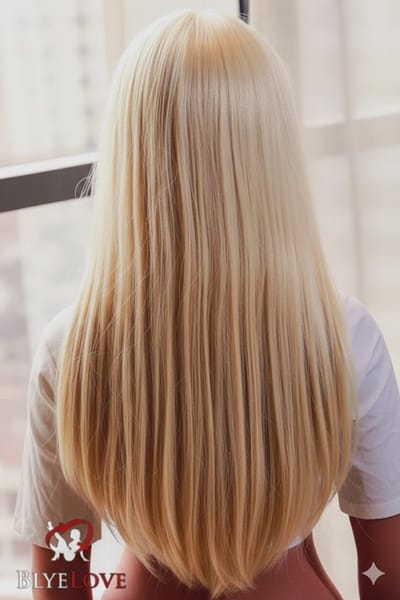 Sekspop Pruik Licht Blond voor Love Doll Sexpop