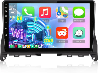 Hexinex Autoradio - Geschikt Voor Mercedes Benz C-Klasse W204 S204 - 6GB+128GB CARPLAY FM RDS 4G