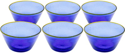 Kommen Bubbles blauw (6/set) Kare Design