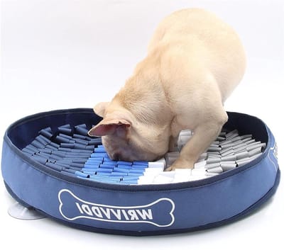Honden Snuffelmat - Voedsel Puzzel - Mentale Stimulatie - Langzaam Eten - 300 g - Grijs