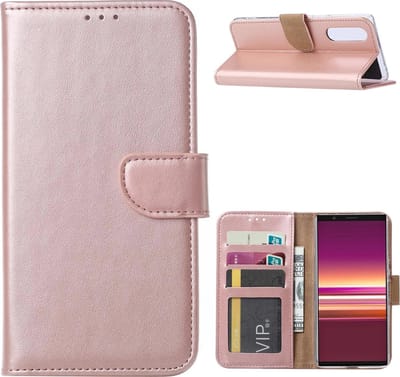 Sony Xperia 5 Hoesje Rose met Pasjeshouder