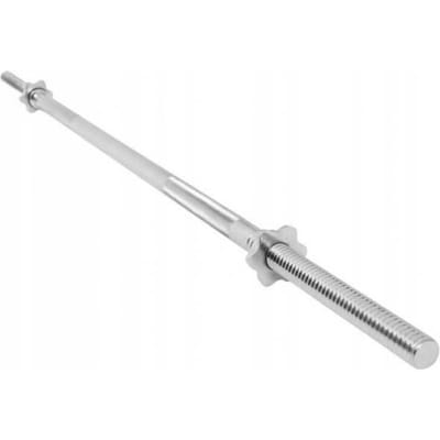 Barre d'haltères droite - VIKING CHOICE - 120 cm - Acier trempé - 25 mm - Charge max 140 kg argenté