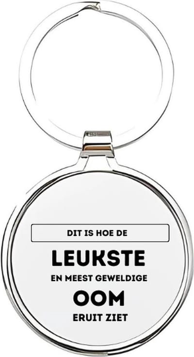 Akyol - dit is hoe de leukste en meest geweldige oom eruitziet Sleutelhanger - Oom - de leukste oom - oom - familie - uncle - babyshower - cadeau voor de leukste oom - verjaardagscadeau - kraamcadeau - cadeau voor een familielid - 4 x 7,5 CM