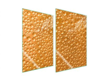 TMK ArtDeko 2x35 - Glazen Beschermplaat - 35x52 cm - Geschikt Voor Alle Soorten Fornuizen - Duurzame UV-print