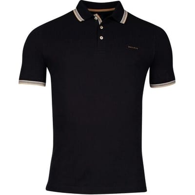 Baileys Polo Solid Color Piqué Fine Tipping Details Navy / male