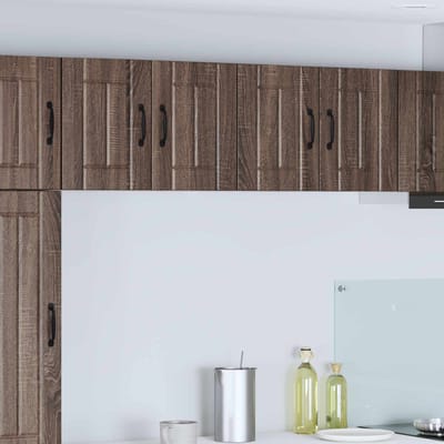 vidaXL - Wandkast - LUCCA - Bruin - eiken - 60 - x - 31 - x - 40 - cm - Bewerkt - hout
