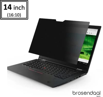 Brosendaal Privacy Scherm Laptop 14 inch – Beeldverhouding 16:10 - Screenprotector - Privacy Filter geschikt voor Asus, Lenovo