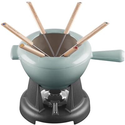 Le Creuset gietijzeren fondueset - 2 liter - sea salt
